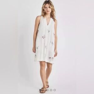 Splendid Dress $178 MSRP Floral Shift Lightweight Linen Relaxed Flowy NWT